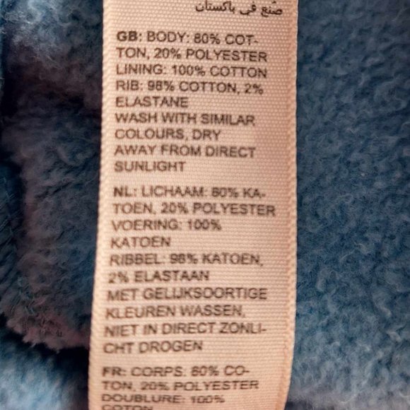 Fat Face Sky Blue Hooded Sweatshirt Full Zipper Closure Size XS - Picture 8 of 10